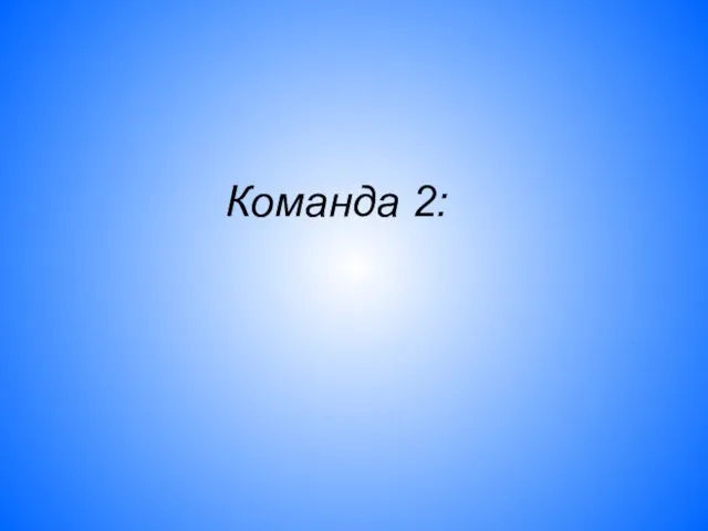 Команда 2: