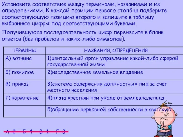 Установите соответствие между терминами, названиями и их определениями. К каждой позиции первого