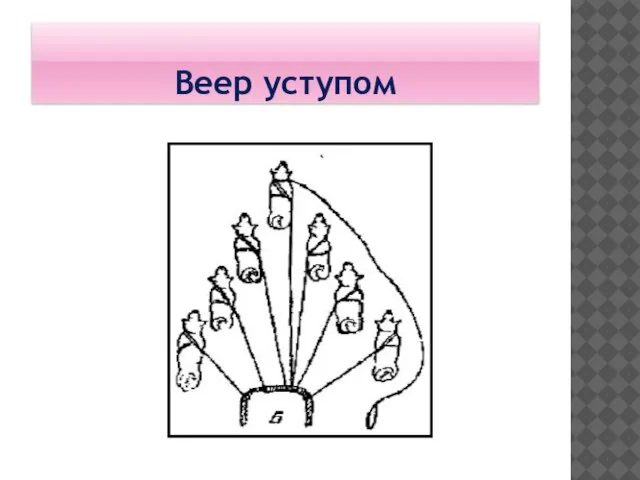 Веер уступом