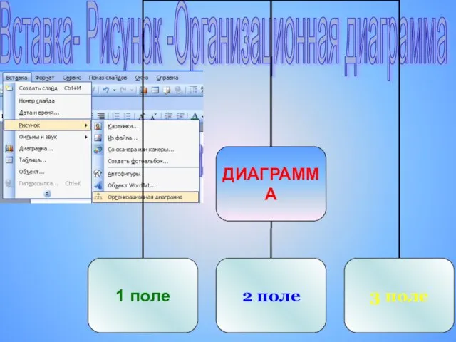 Вставка- Рисунок -Организационная диаграмма