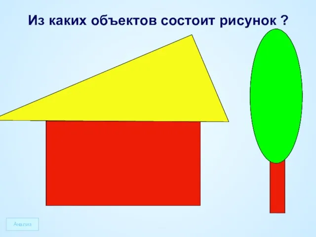 Из каких объектов состоит рисунок ? Анализ