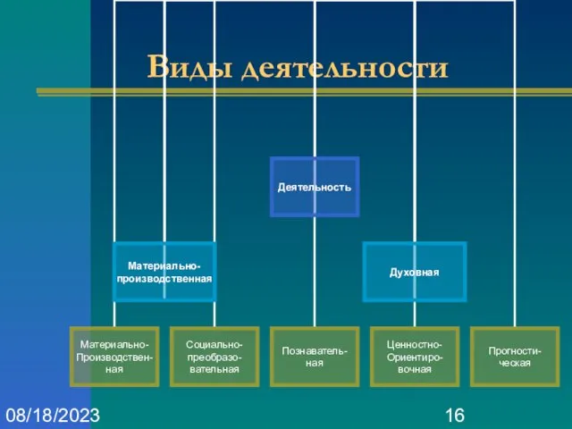 08/18/2023 Виды деятельности