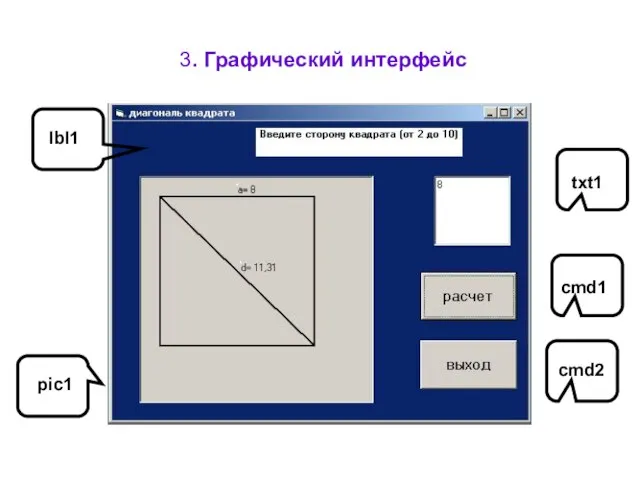 3. Графический интерфейс