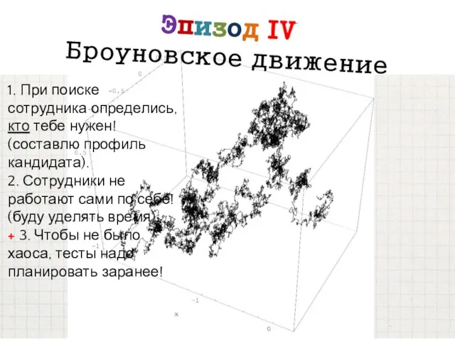 Эпизод IV Броуновское движение 1. При поиске сотрудника определись, кто тебе нужен!