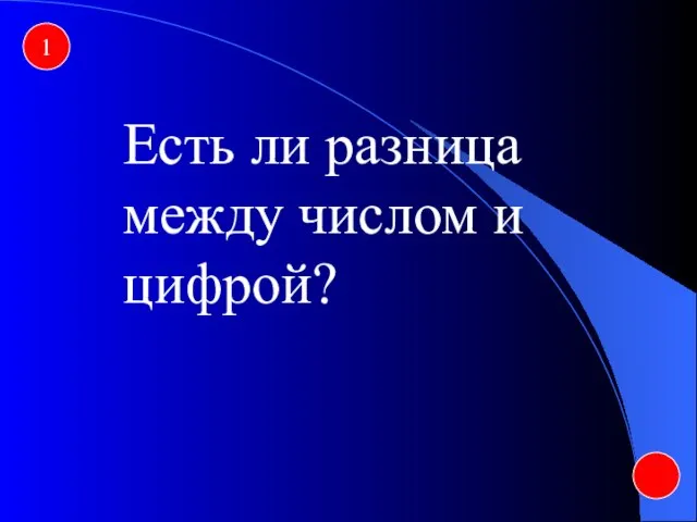 1 Есть ли разница между числом и цифрой?