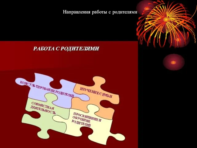 Направления работы с родителями