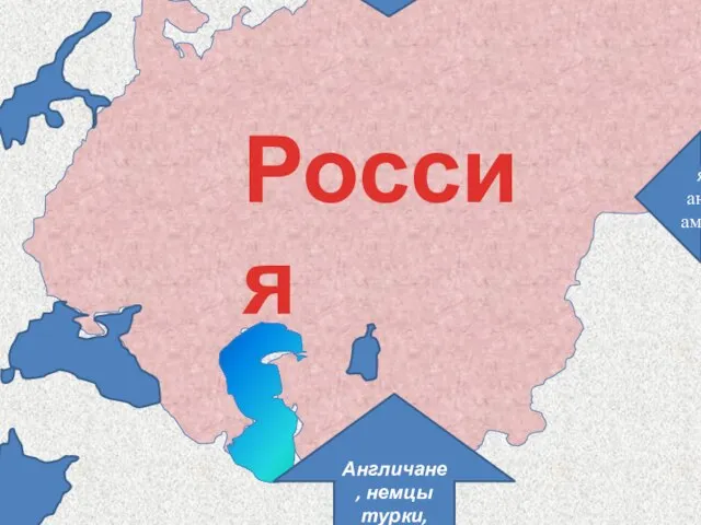 Россия Англичане, немцы турки, французы японцы, англичане, американцы Англичане, французы