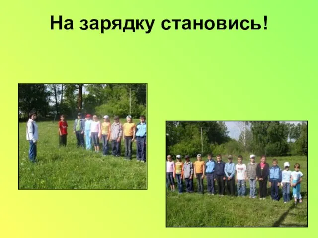 На зарядку становись!