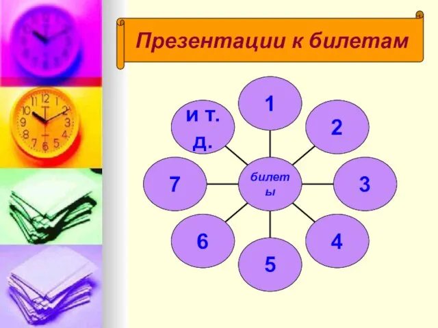 Презентации к билетам