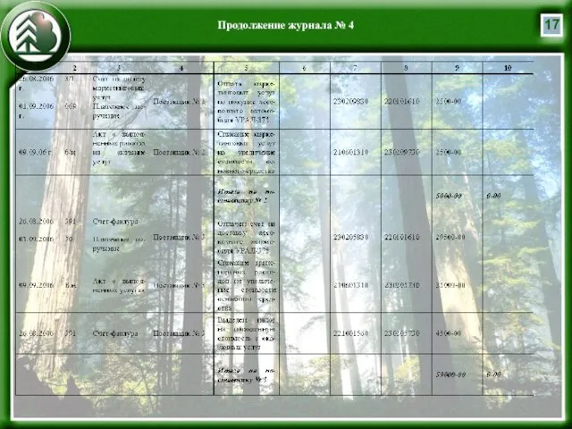 Продолжение журнала № 4