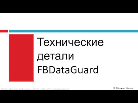 Технические детали FBDataGuard