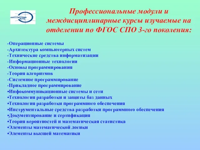 Операционные системы Архитектура компьютерных систем Технические средства информатизации Информационные технологии Основы программирования