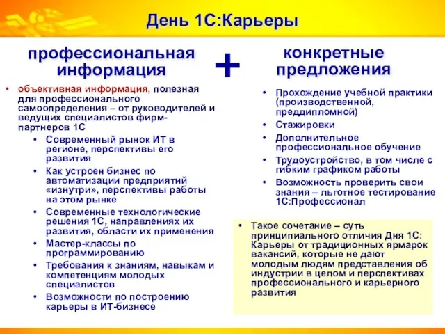 профессиональная информация объективная информация, полезная для профессионального самоопределения – от руководителей и