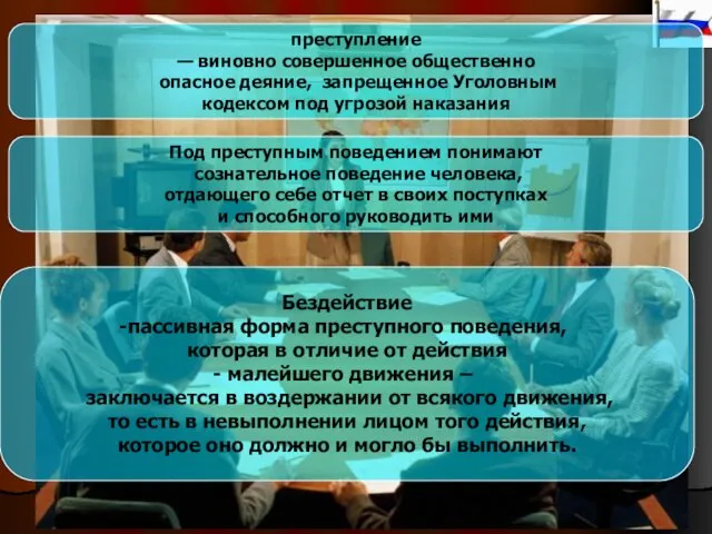 преступление — виновно совершенное общественно опасное деяние, запрещенное Уголовным кодексом под угрозой