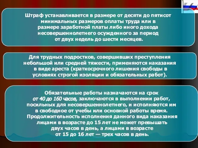 Штраф устанавливается в размере от десяти до пятисот минимальных размеров оплаты труда