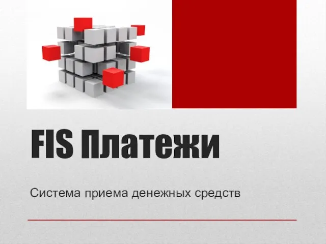 FIS Платежи Система приема денежных средств