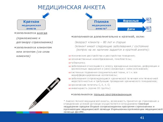 МЕДИЦИНСКАЯ АНКЕТА психические расстройства и расстройства поведения; злокачественные новообразования, гемобластозы; туберкулез; заболевания