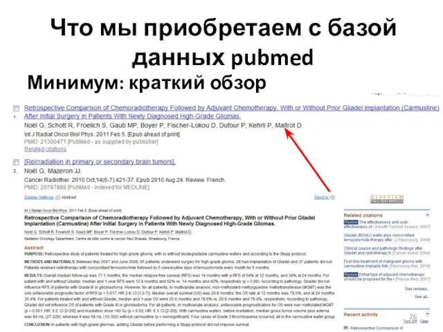 Что мы приобретаем с базой данных pubmed Минимум: краткий обзор