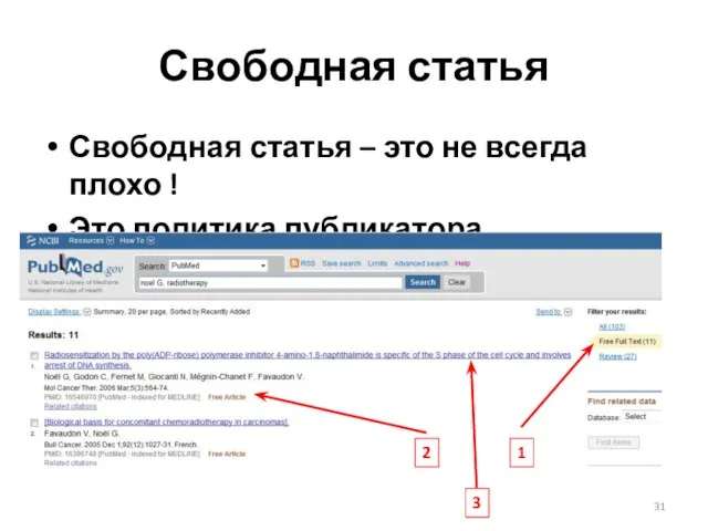 Свободная статья Свободная статья – это не всегда плохо ! Это политика публикатора 1 3 2