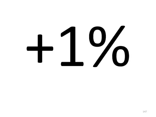 +1%