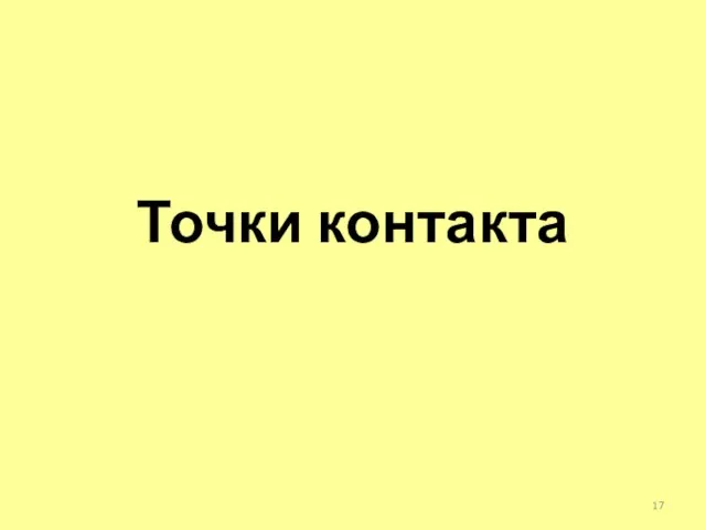 Точки контакта