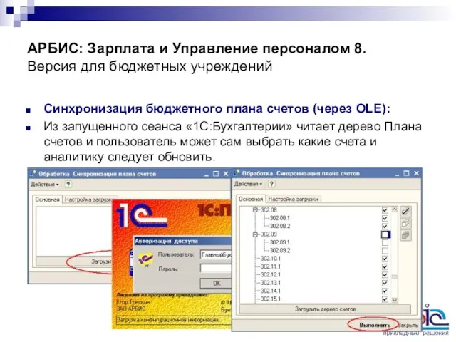 АРБИС: Зарплата и Управление персоналом 8. Версия для бюджетных учреждений Синхронизация бюджетного