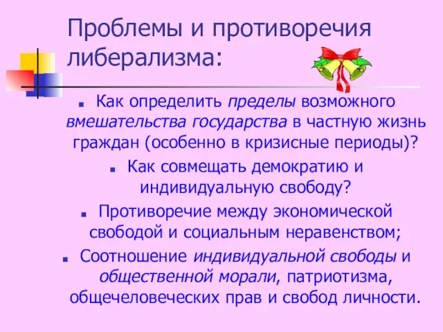 Проблемы и противоречия либерализма: Как определить пределы возможного вмешательства государства в частную