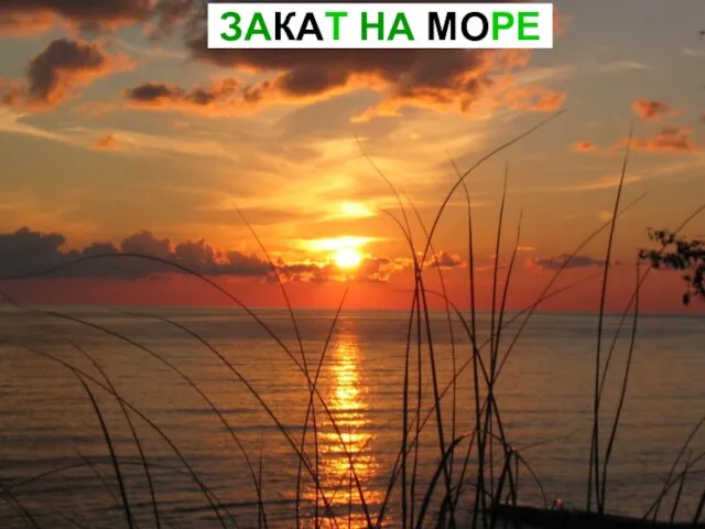 ЗАКАТ НА МОРЕ