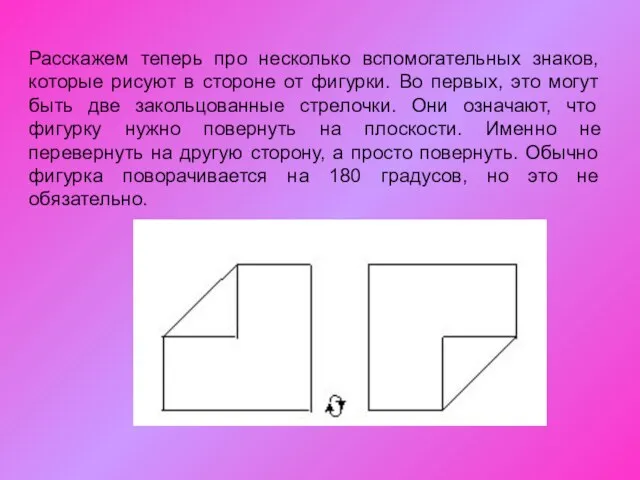 Расскажем теперь про несколько вспомогательных знаков, которые рисуют в стороне от фигурки.