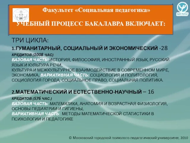 ТРИ ЦИКЛА: 1.ГУМАНИТАРНЫЙ, СОЦИАЛЬНЫЙ И ЭКОНОМИЧЕСКИЙ -28 КРЕДИТОВ (1008 ЧАС) БАЗОВАЯ ЧАСТЬ: