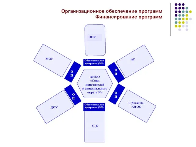 Организационное обеспечение программ Финансирование программ