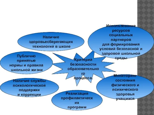 Критерий безопасности образовательного процесса. Использование ресурсов социальных партнеров для формирования условий безопасной