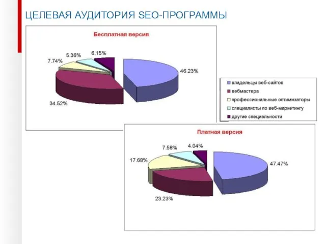 ЦЕЛЕВАЯ АУДИТОРИЯ SEO-ПРОГРАММЫ