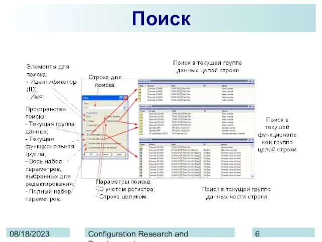 08/18/2023 Configuration Research and Development Поиск