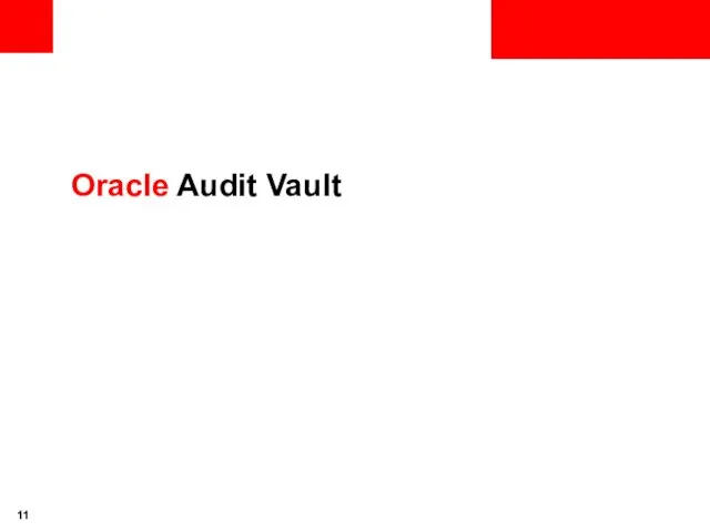 Oracle Audit Vault