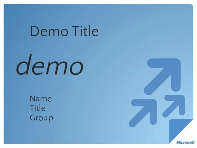 Demo Title Name Title Group demo