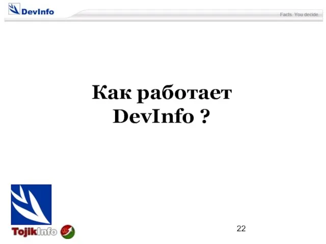 Как работает DevInfo ?