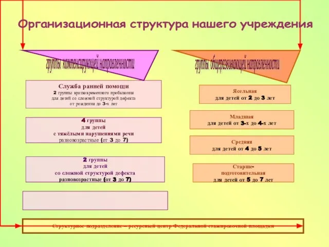 Организационная структура нашего учреждения