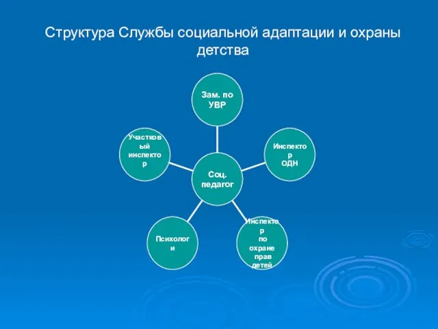 Структура Службы социальной адаптации и охраны детства