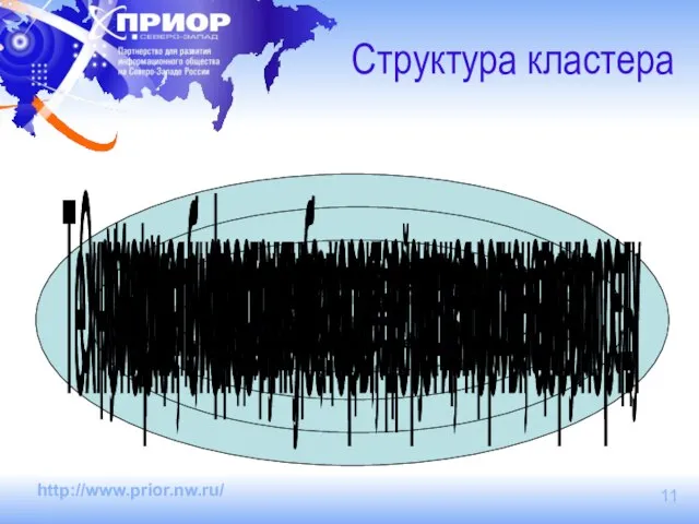 Структура кластера Ядро: компании и организации – лидеры кластера Сервисные компании и