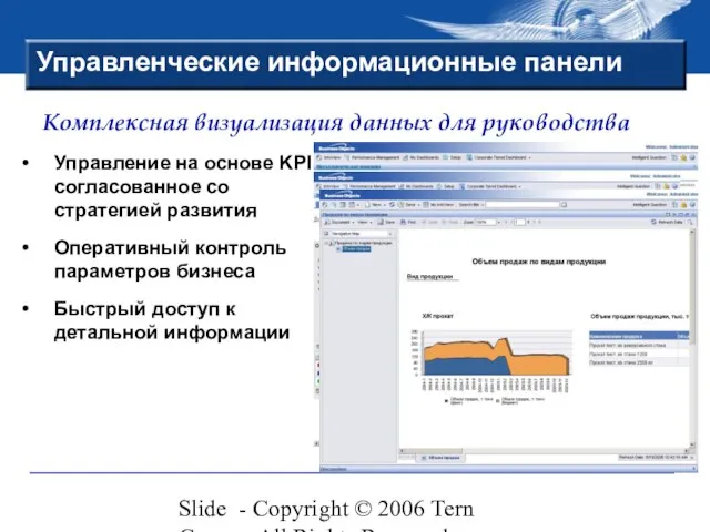 Slide - Copyright © 2006 Tern Group - All Rights Reserved Управленческие