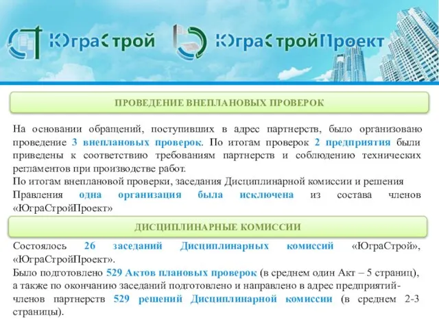 ПРОВЕДЕНИЕ ВНЕПЛАНОВЫХ ПРОВЕРОК На основании обращений, поступивших в адрес партнерств, было организовано