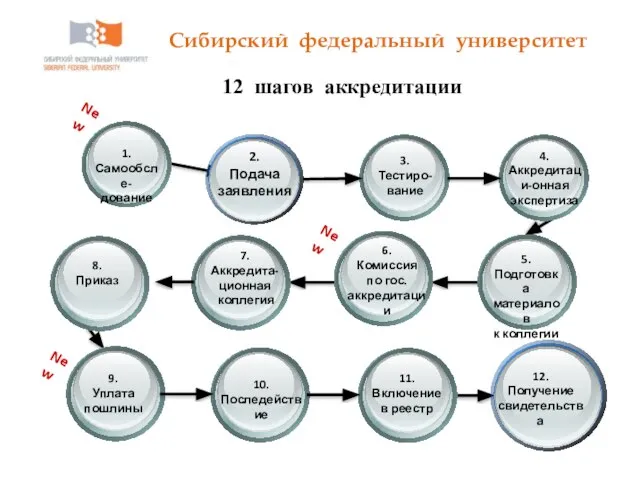 Сибирский федеральный университет 12 шагов аккредитации