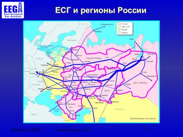 Декабрь 2005 г. www.eegas.com ЕСГ и регионы России