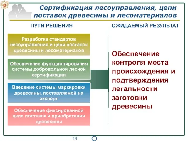 Сертификация лесоуправления, цепи поставок древесины и лесоматериалов Разработка стандартов лесоуправления и цепи