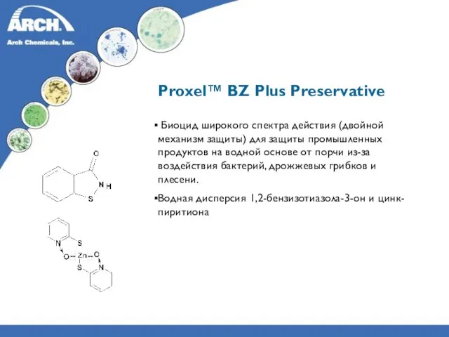 Proxel™ BZ Plus Preservative Биоцид широкого спектра действия (двойной механизм защиты) для