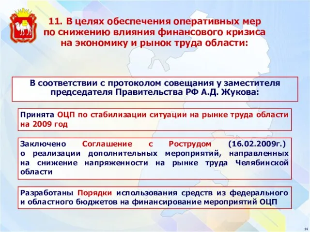 В соответствии с протоколом совещания у заместителя председателя Правительства РФ А.Д. Жукова: