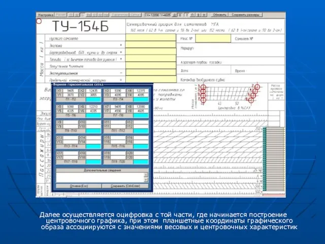 Далее осуществляется оцифровка с той части, где начинается построение центровочного графика, при