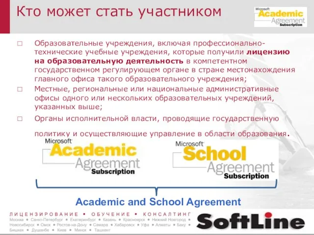 Кто может стать участником Образовательные учреждения, включая профессионально-технические учебные учреждения, которые получили