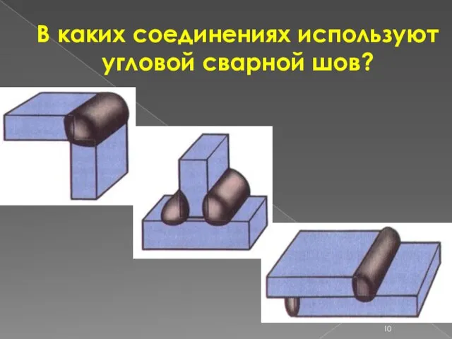 В каких соединениях используют угловой сварной шов?